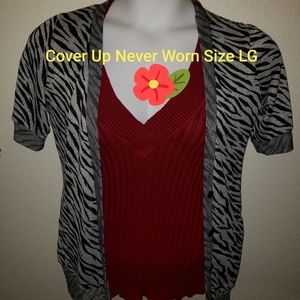 Zebra stripes cover up